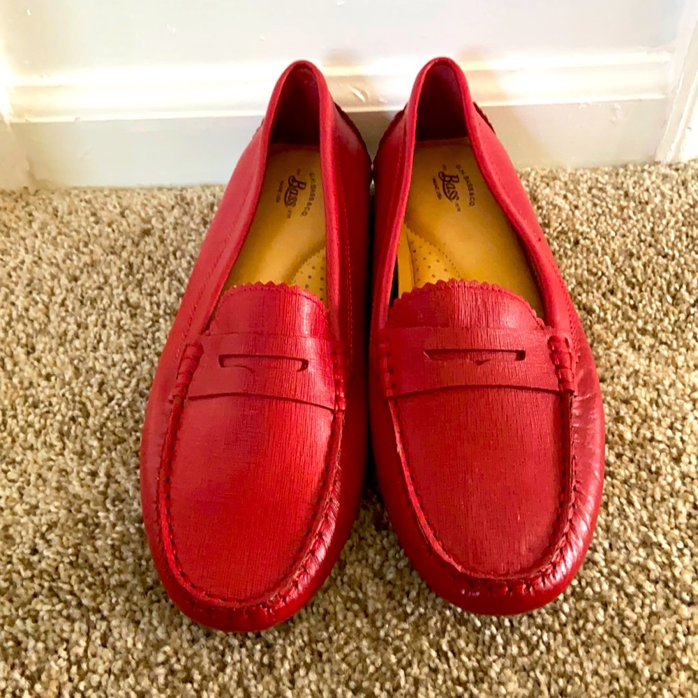 Bass Red Loafers